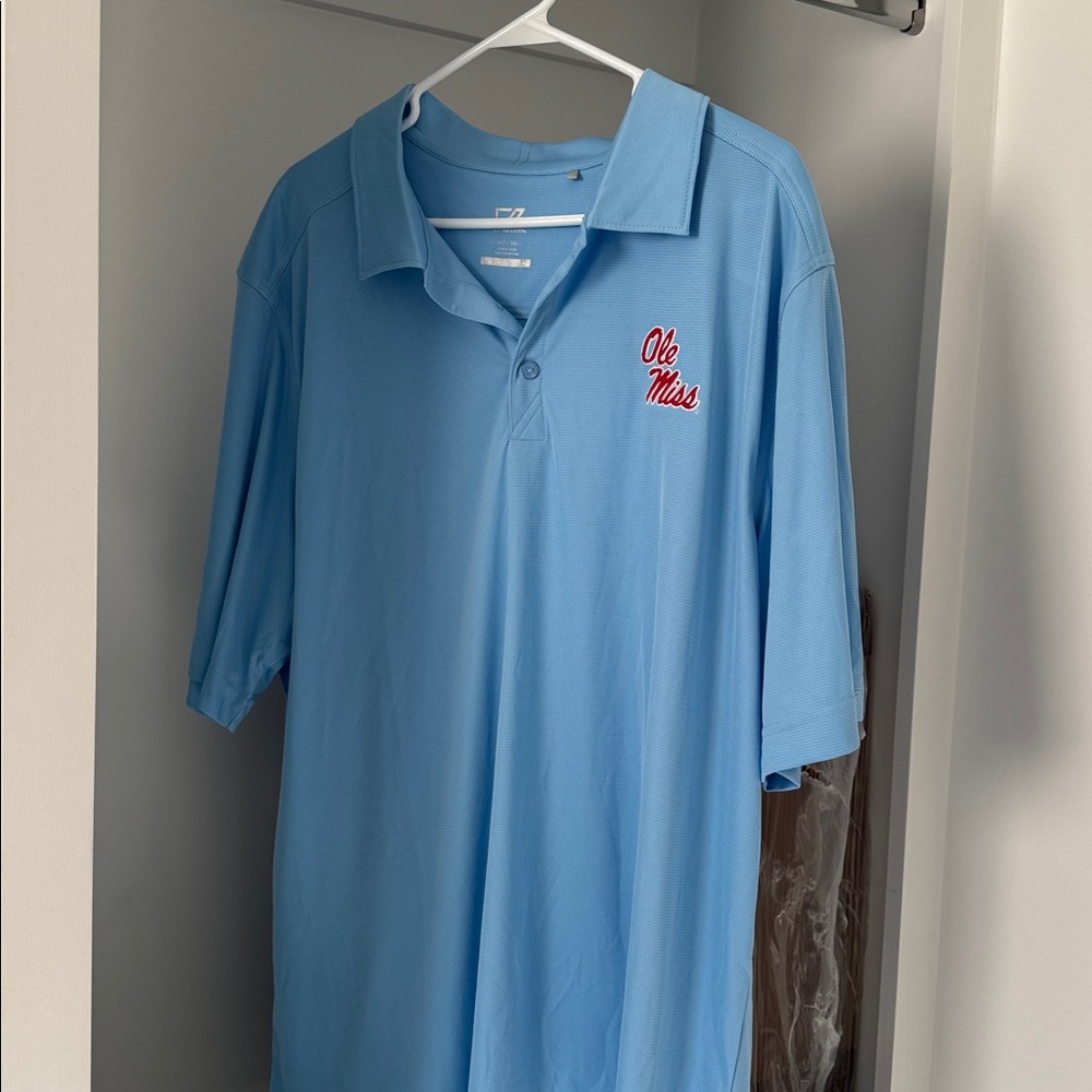 Cutter & Buck Light Blue Ole Miss Polo - Picture 2 of 2
